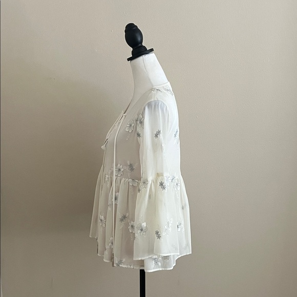 Show Me Your MuMu, Cream Floral Blouse - Picture 4 of 8